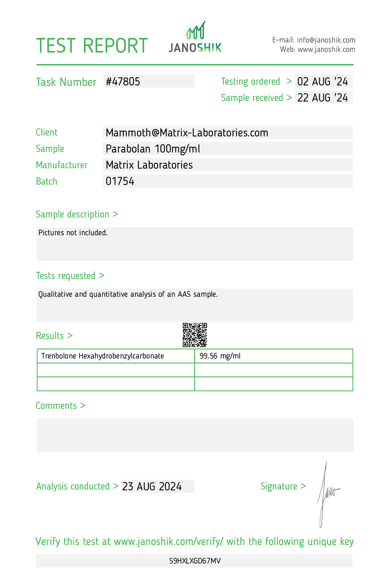 Certificate scan
