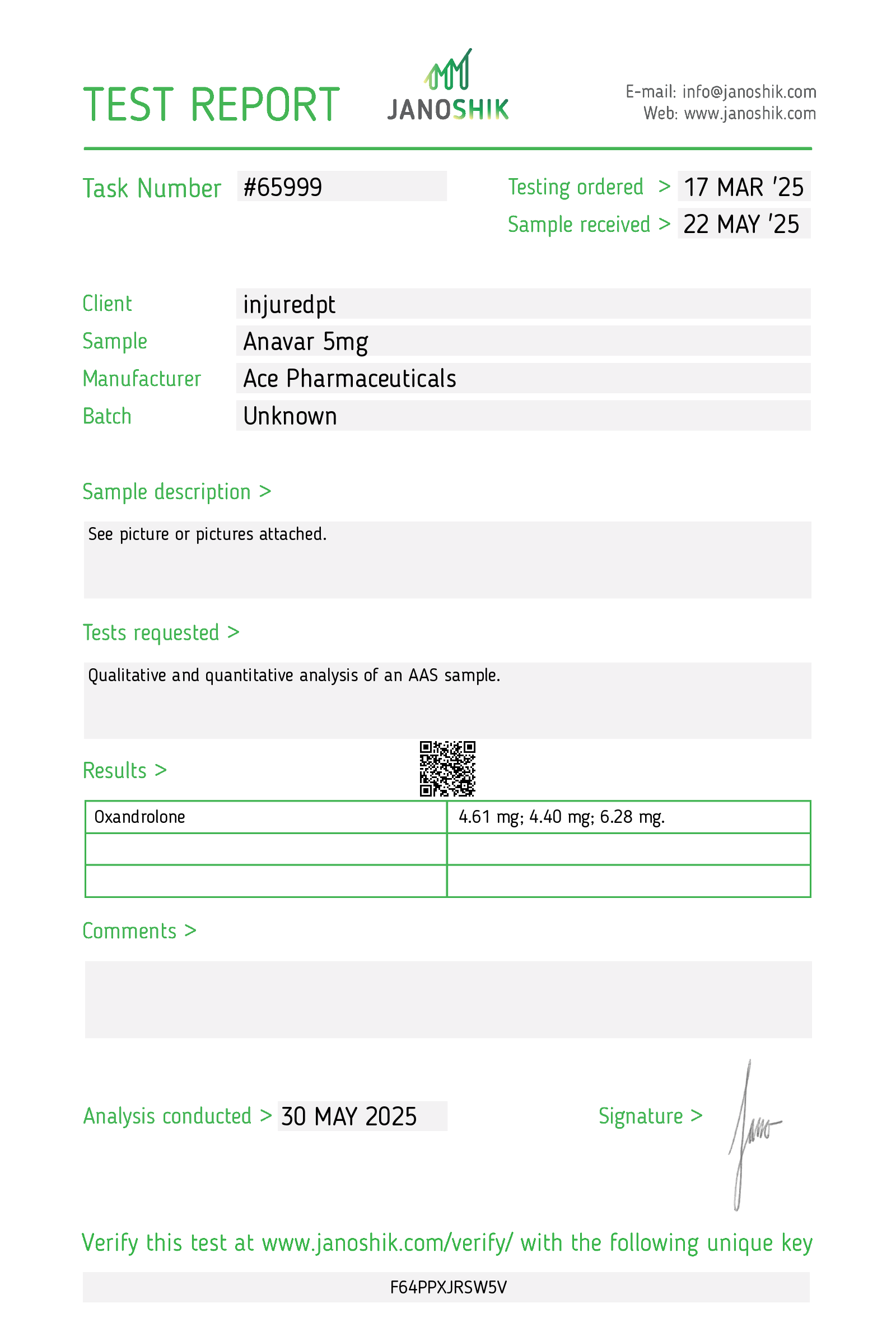 Certificate scan