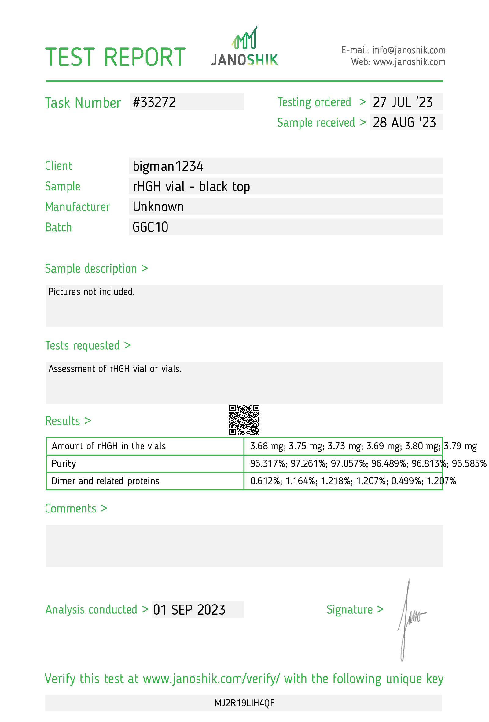 Certificate scan