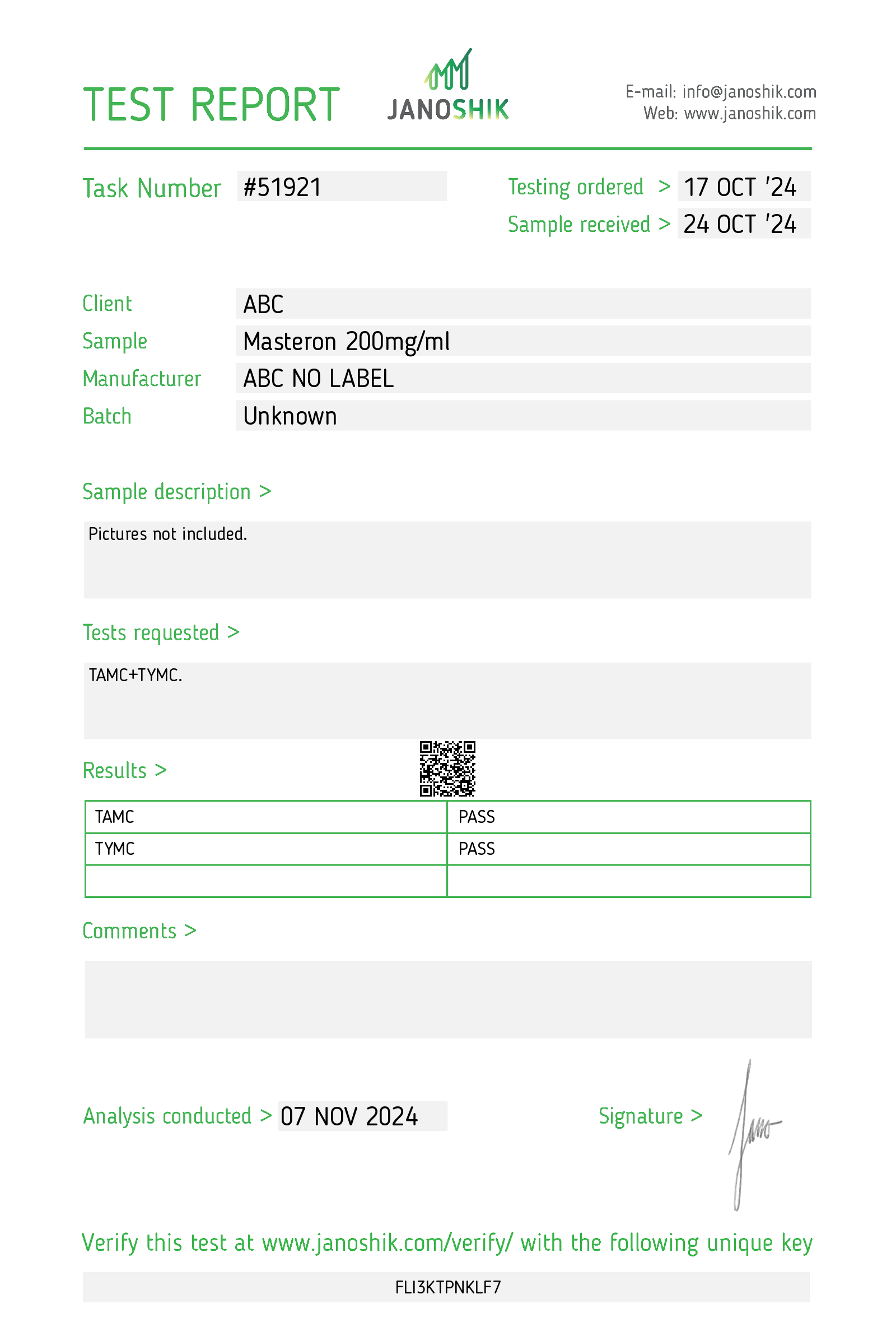 Certificate scan