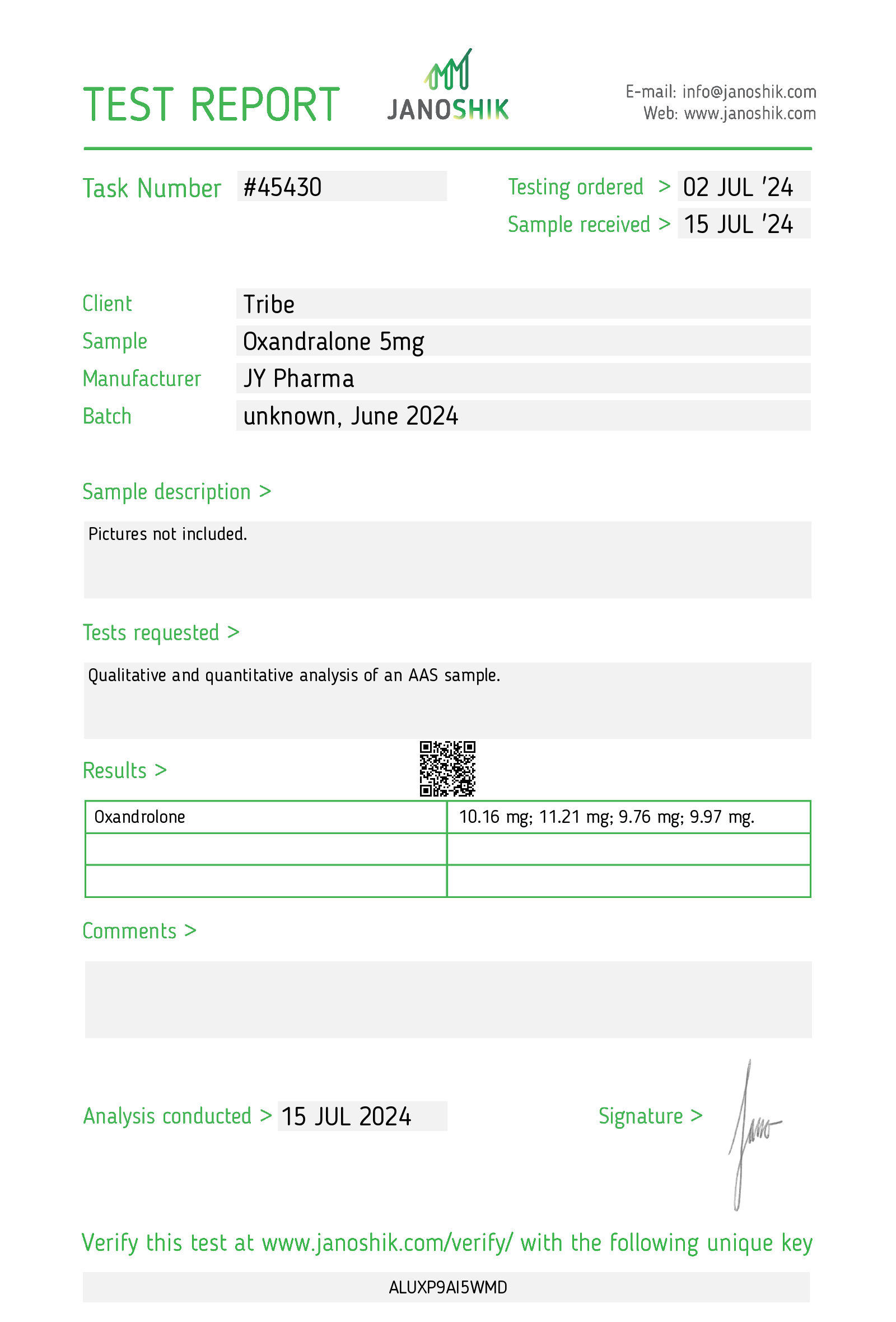 Certificate scan