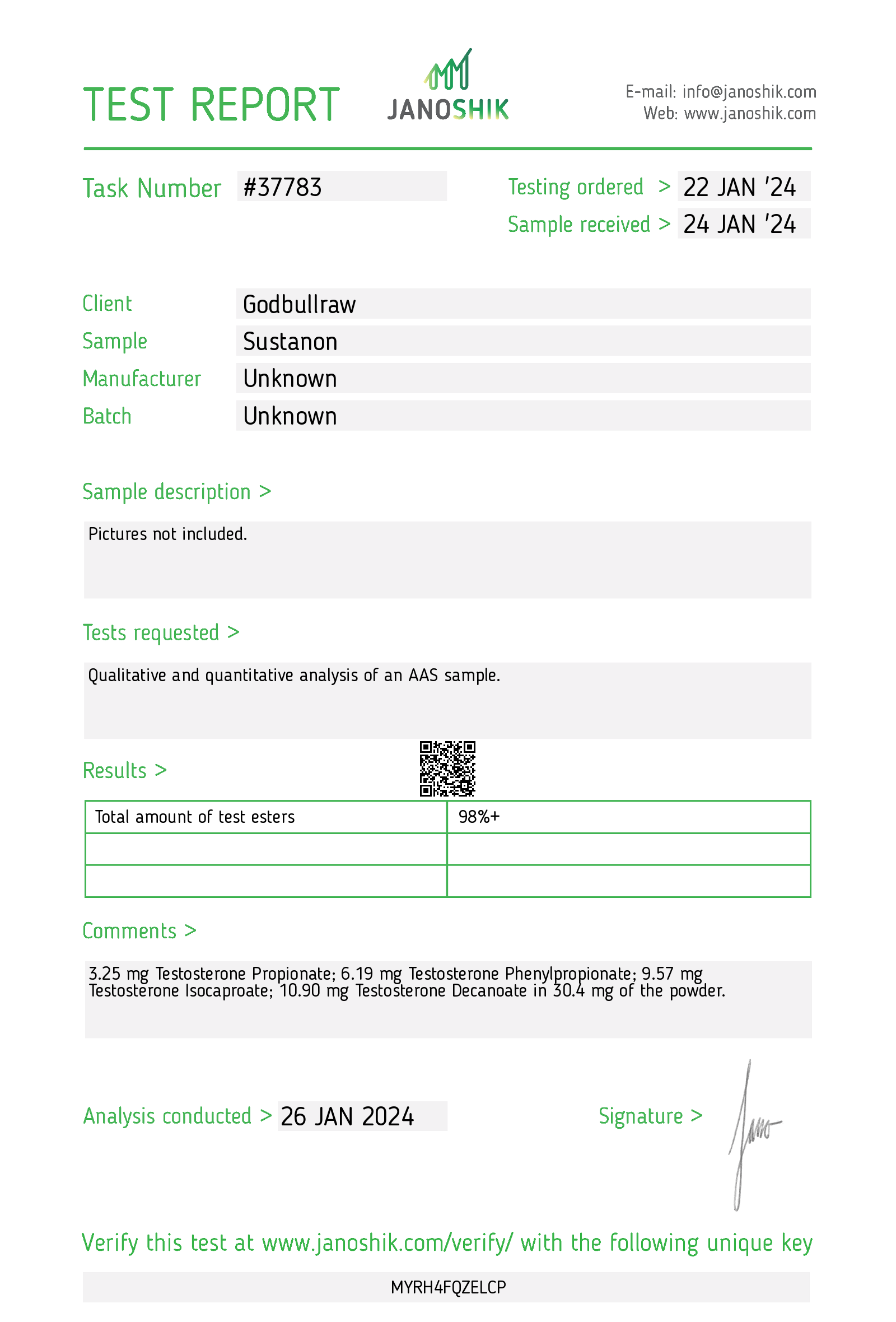 Certificate scan