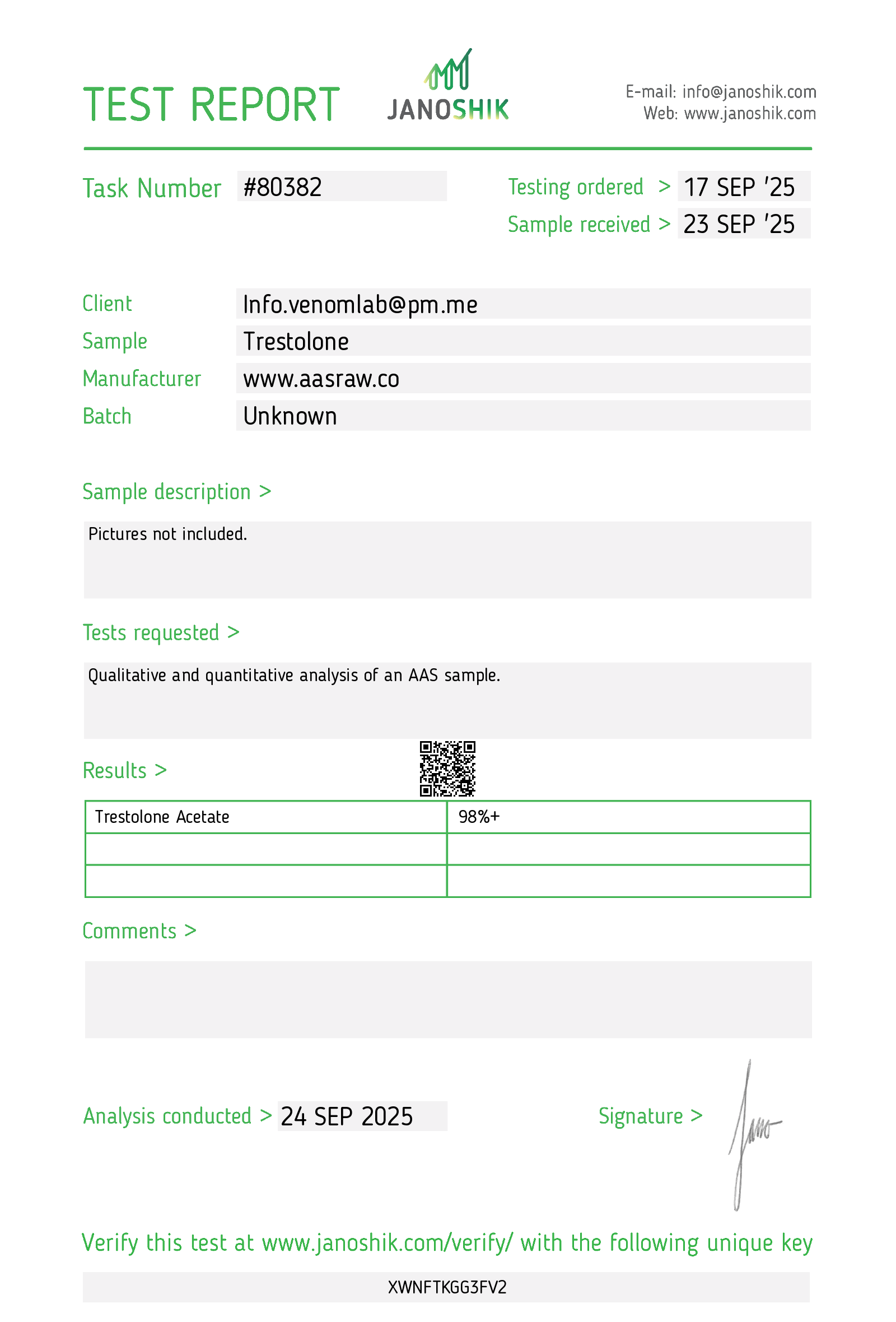 Certificate scan