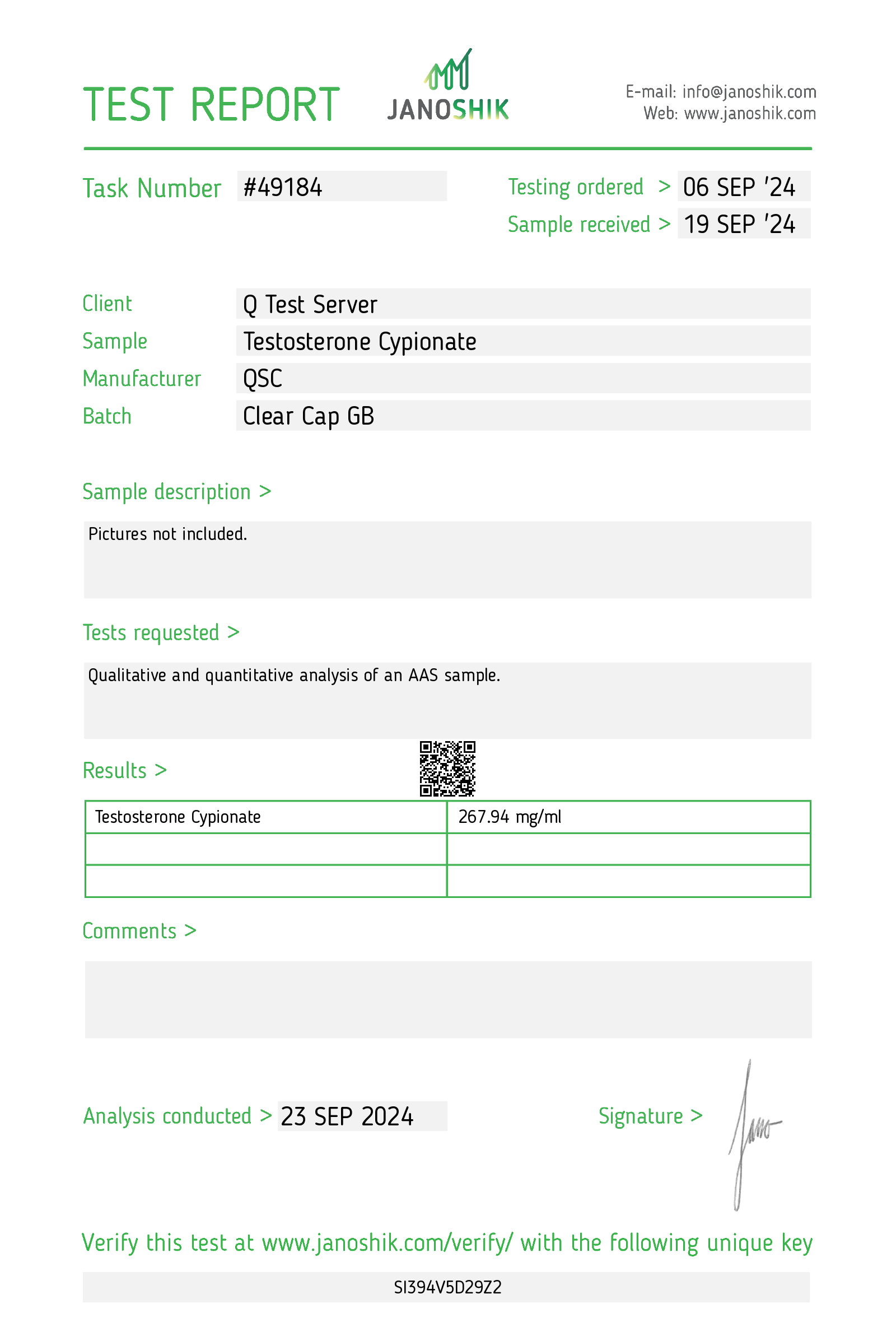 Certificate scan