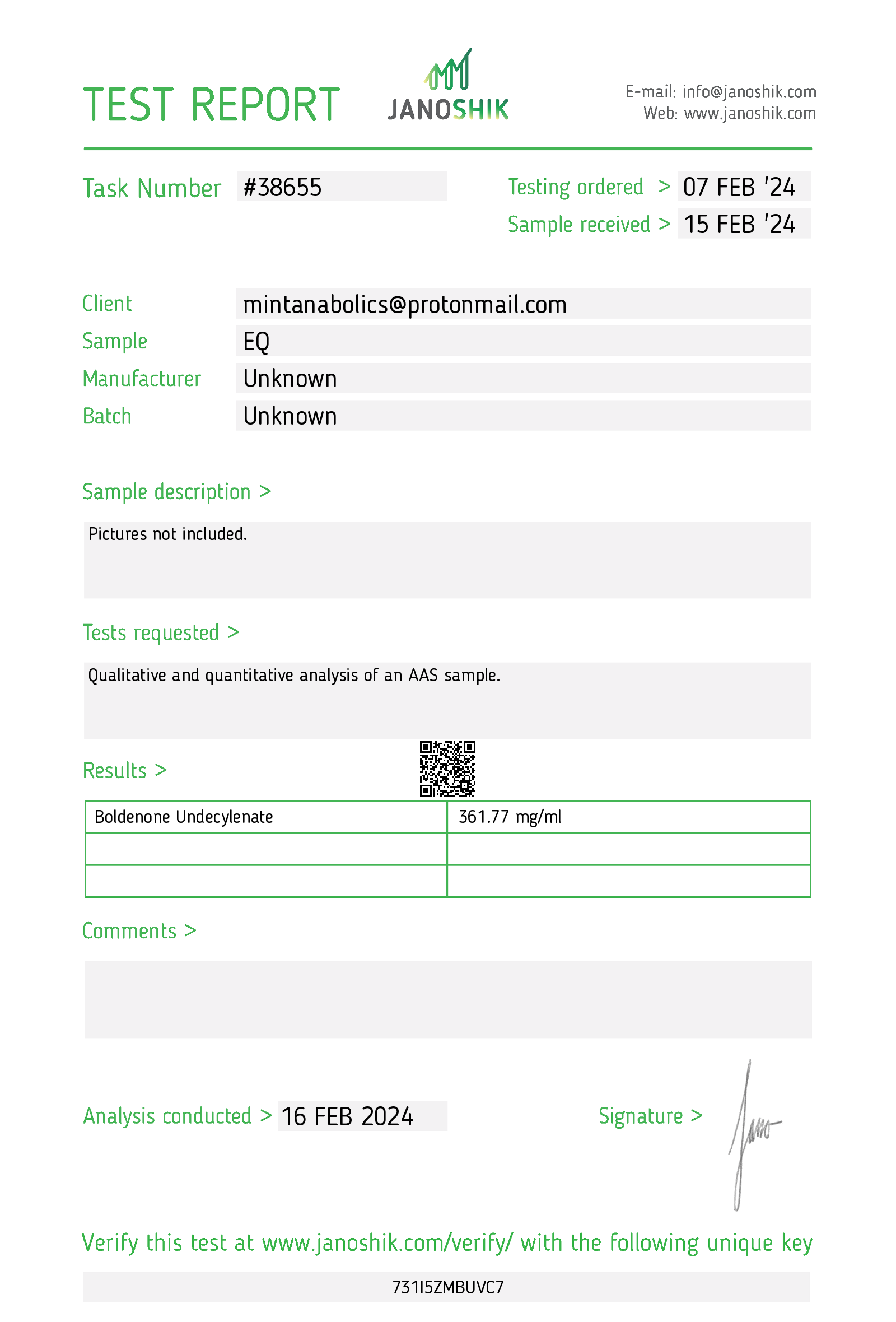 Certificate scan