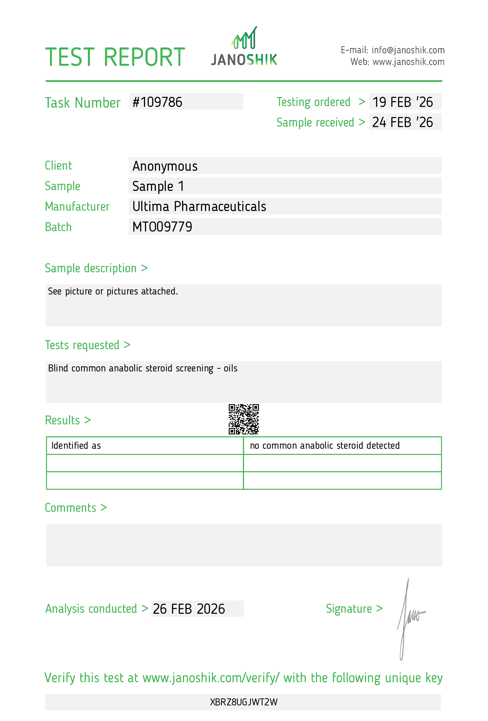 Certificate scan