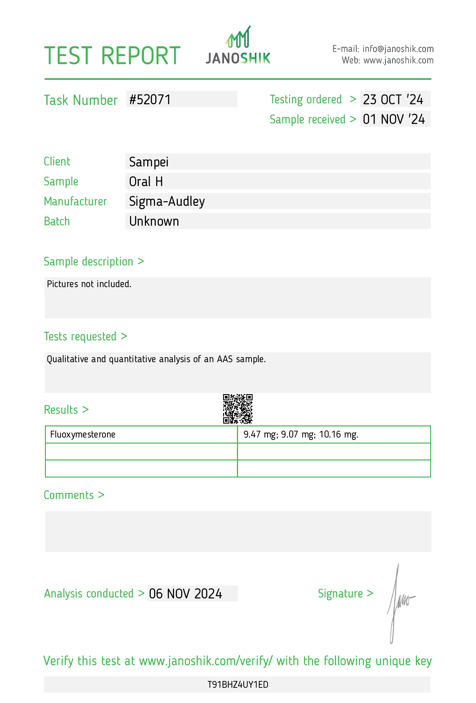 Certificate scan