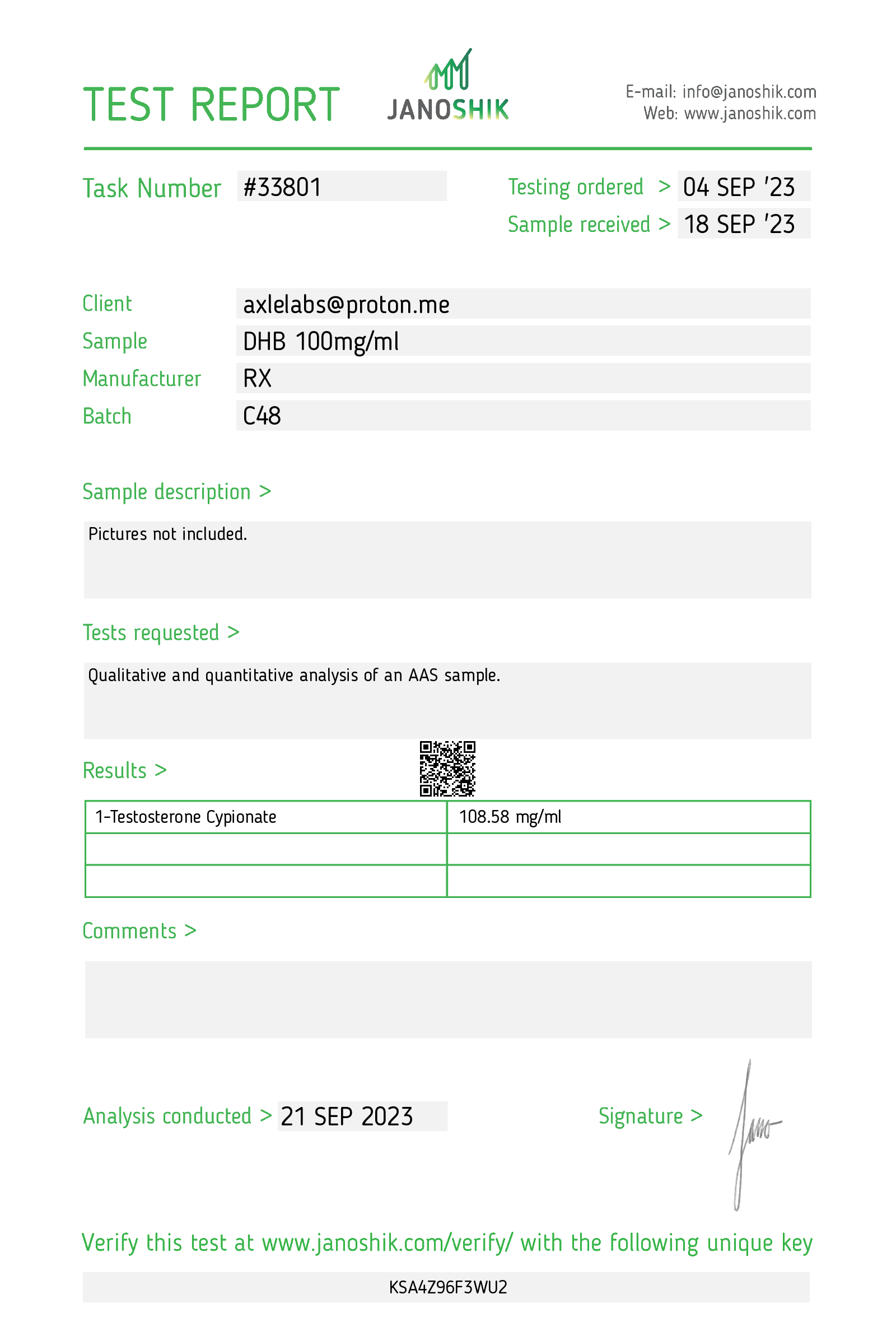 Certificate scan