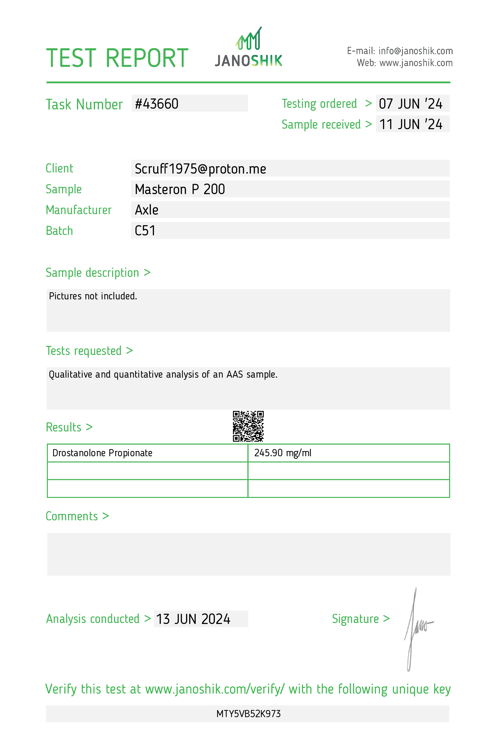 Certificate scan