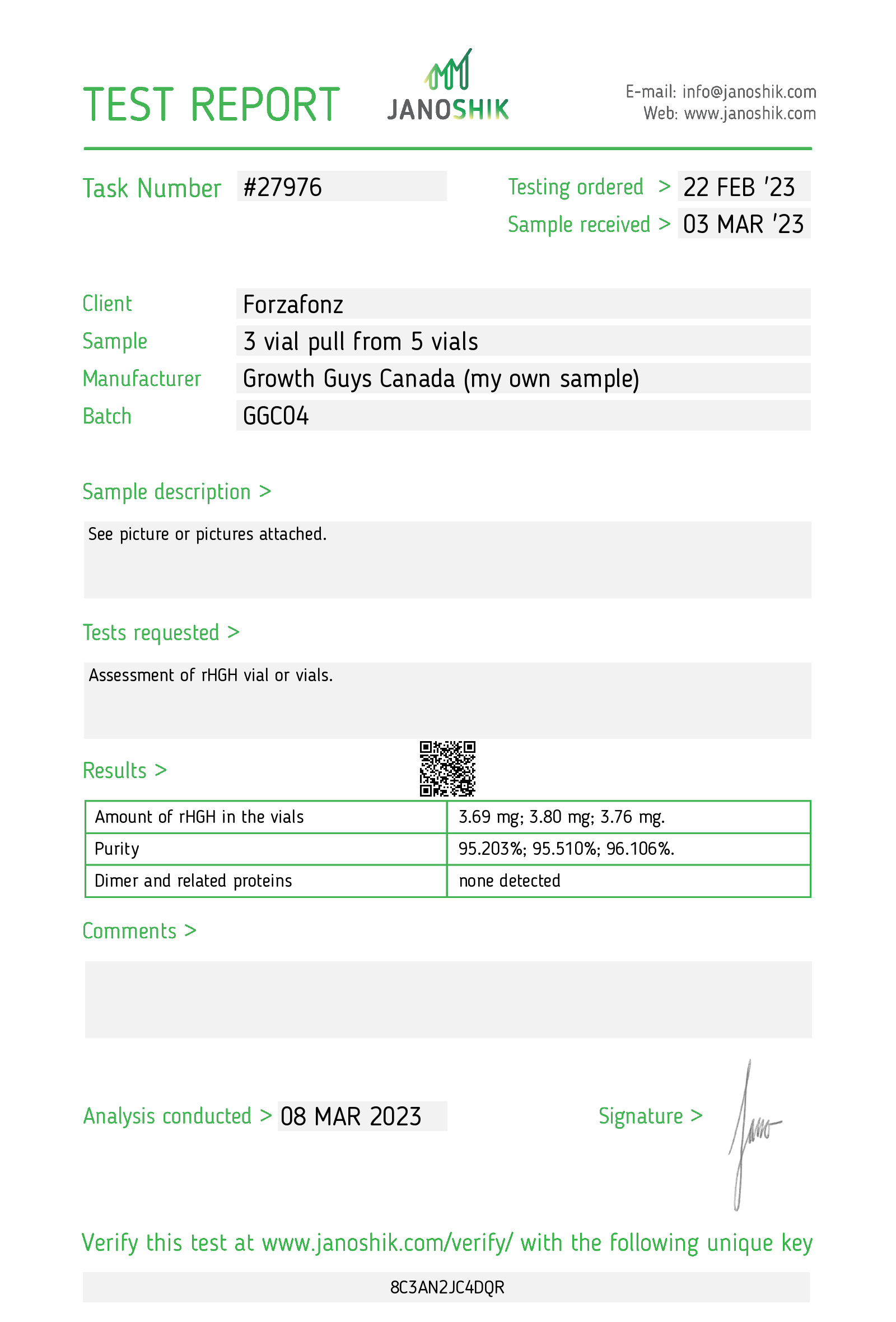 Certificate scan
