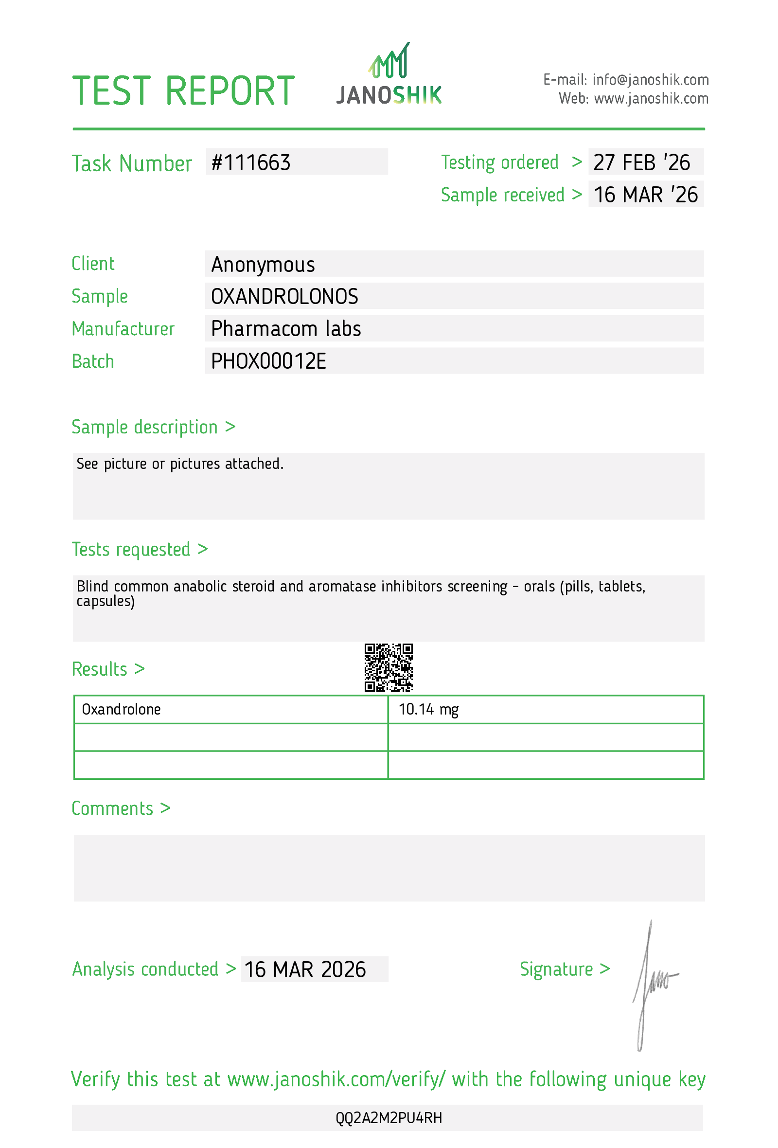 Certificate scan
