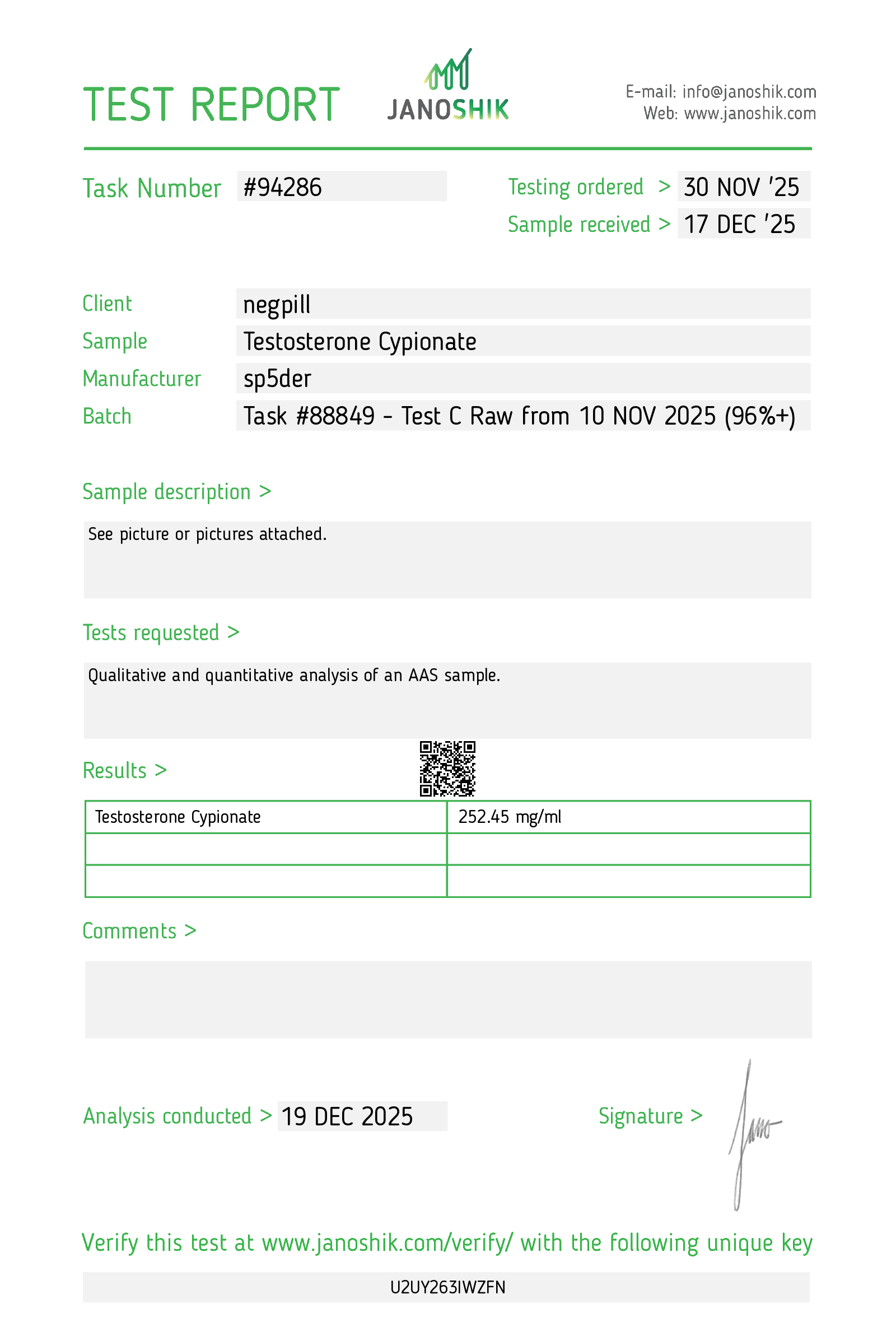 Certificate scan