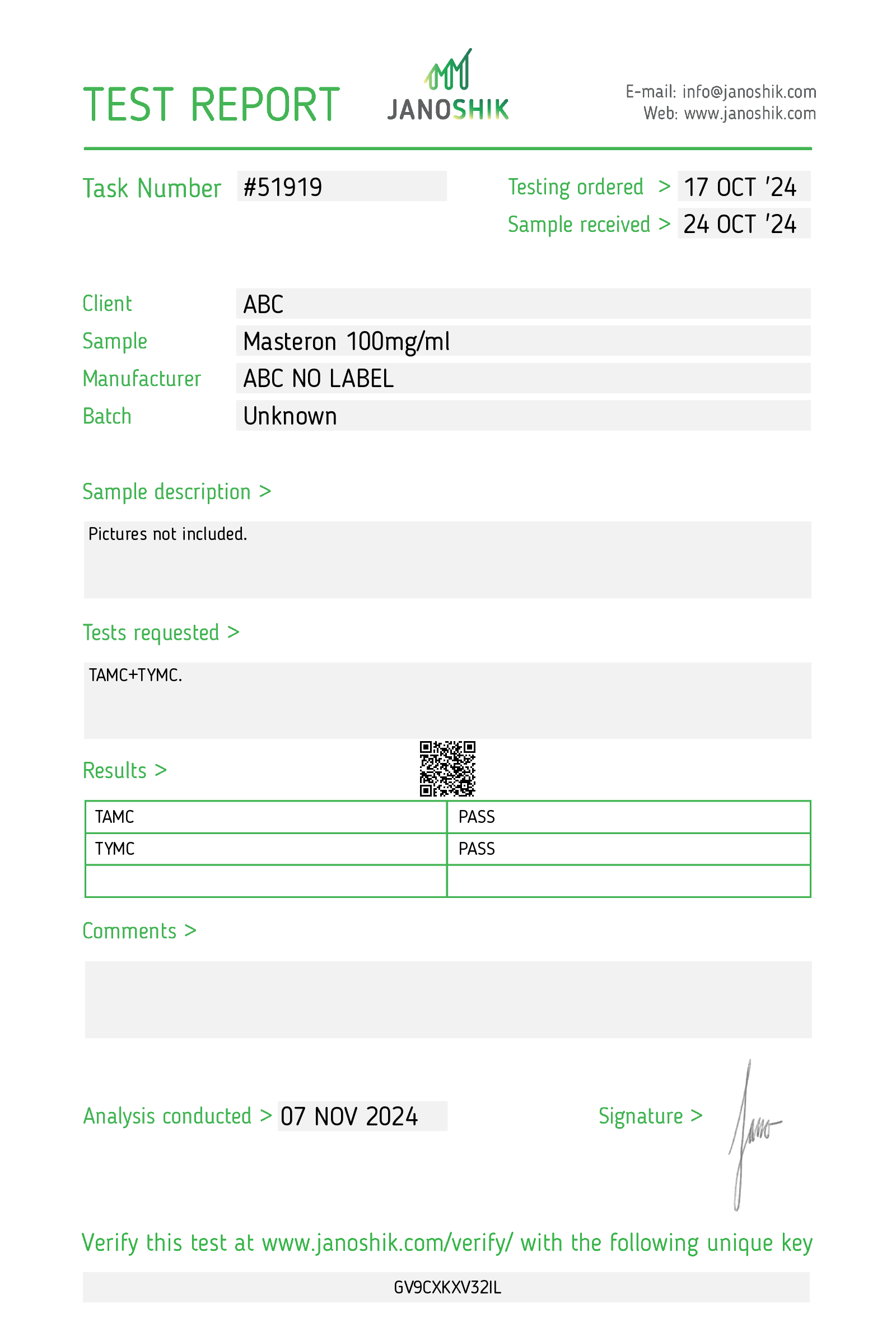 Certificate scan