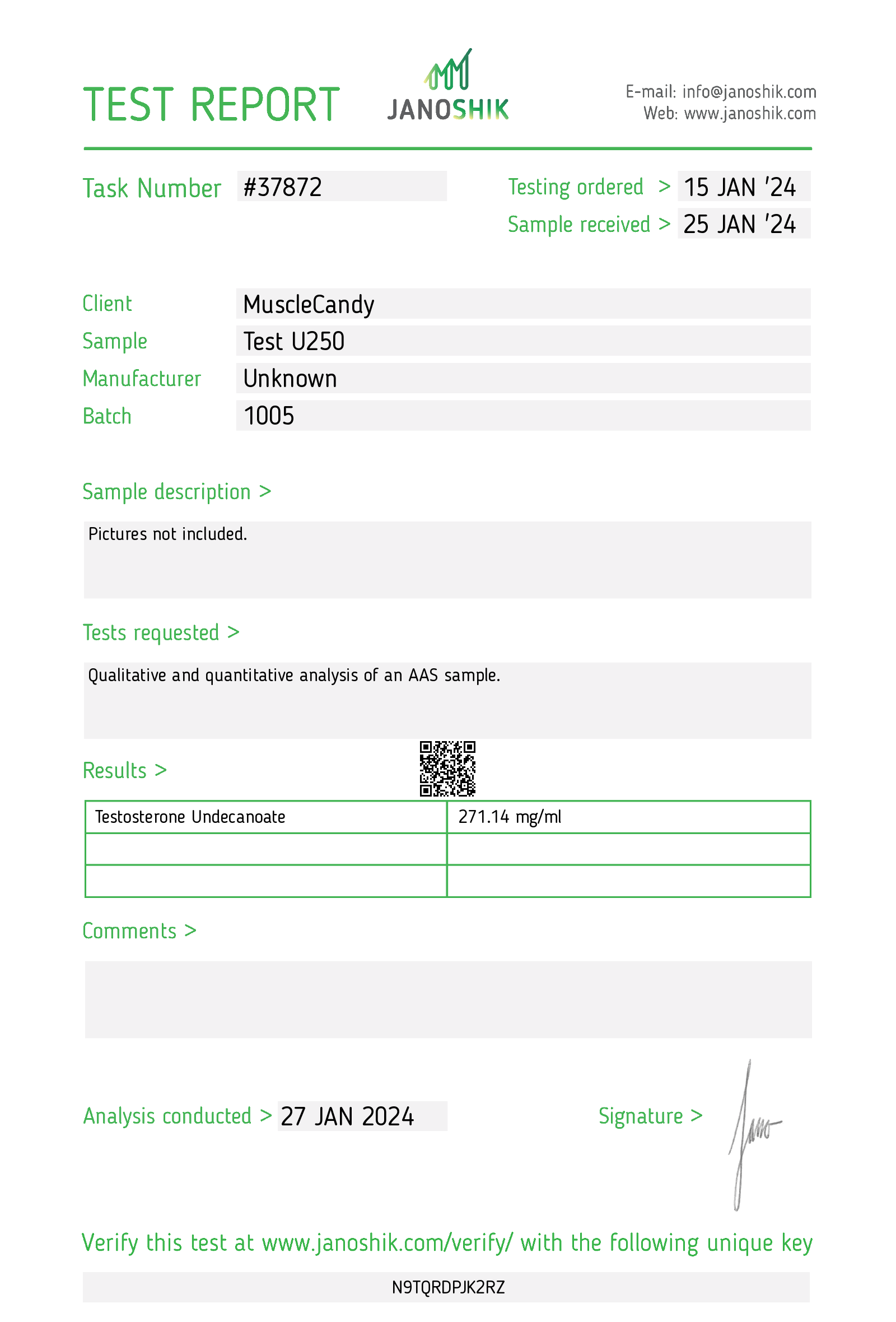 Certificate scan