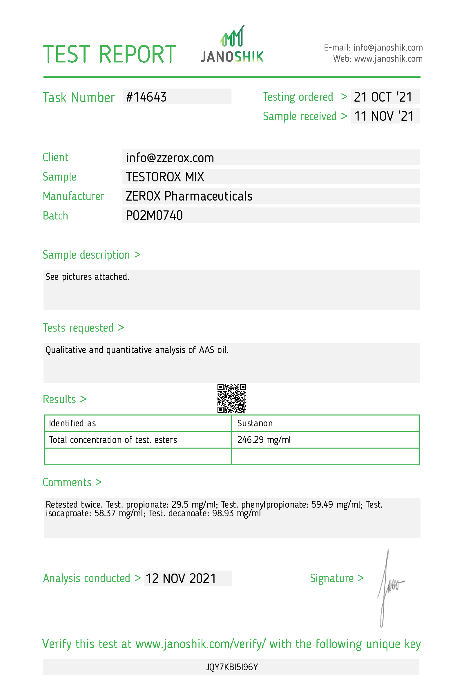 Certificate scan