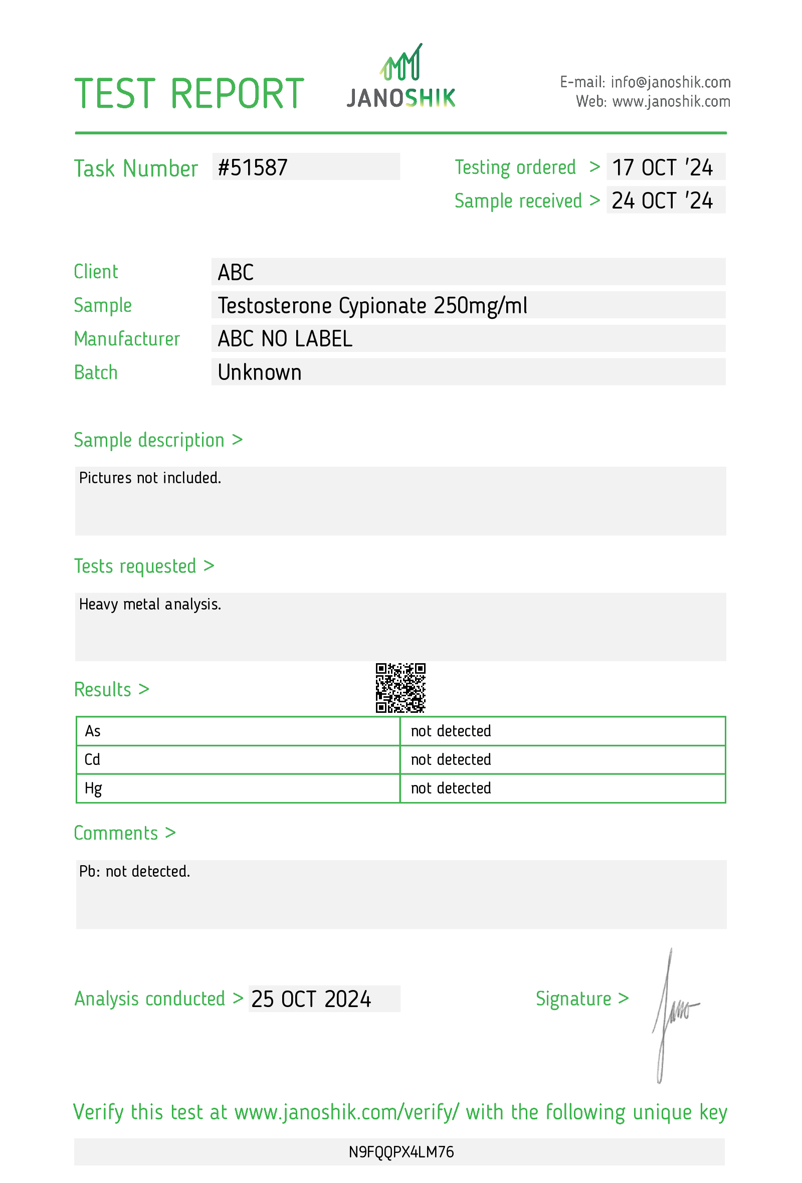 Certificate scan