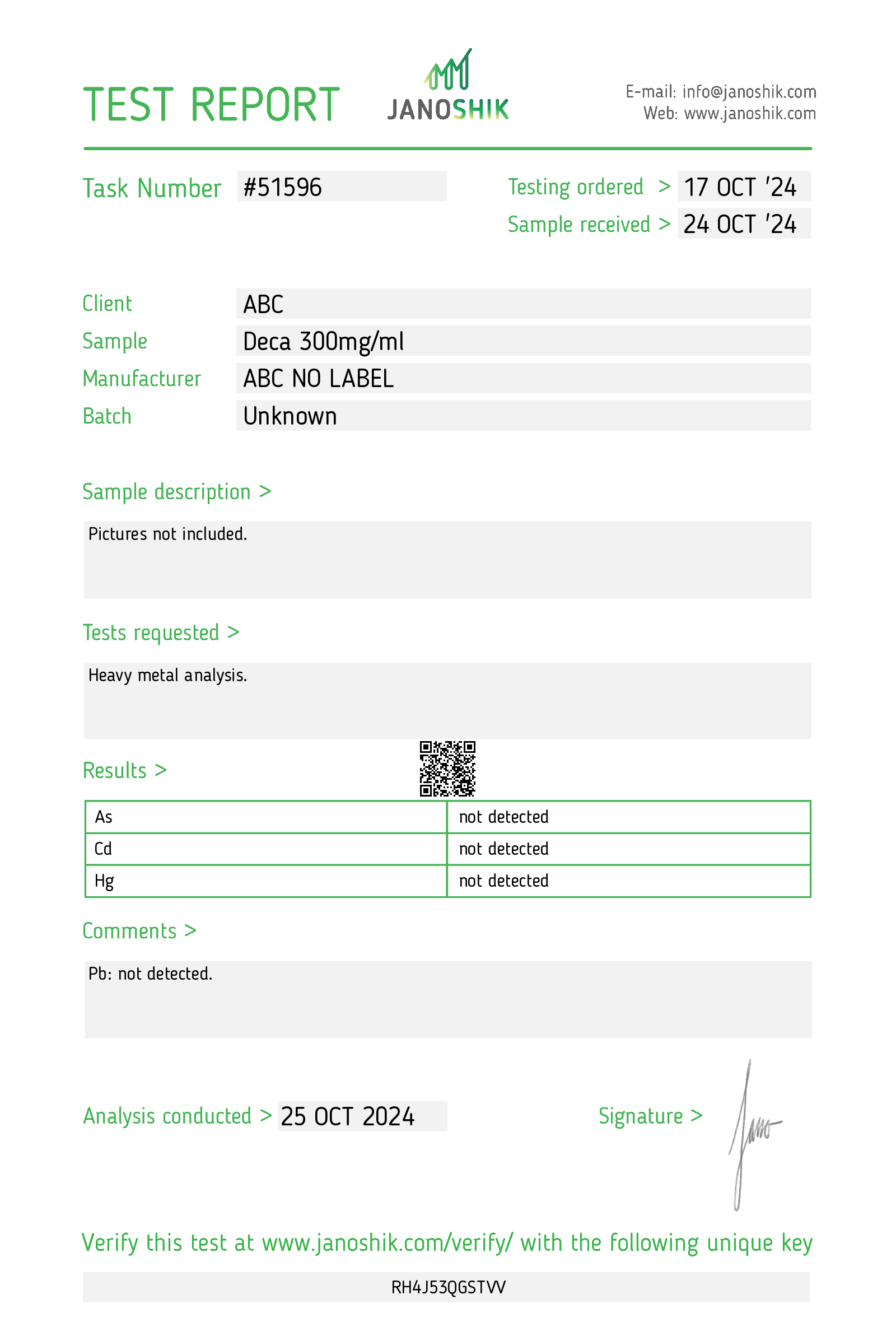 Certificate scan