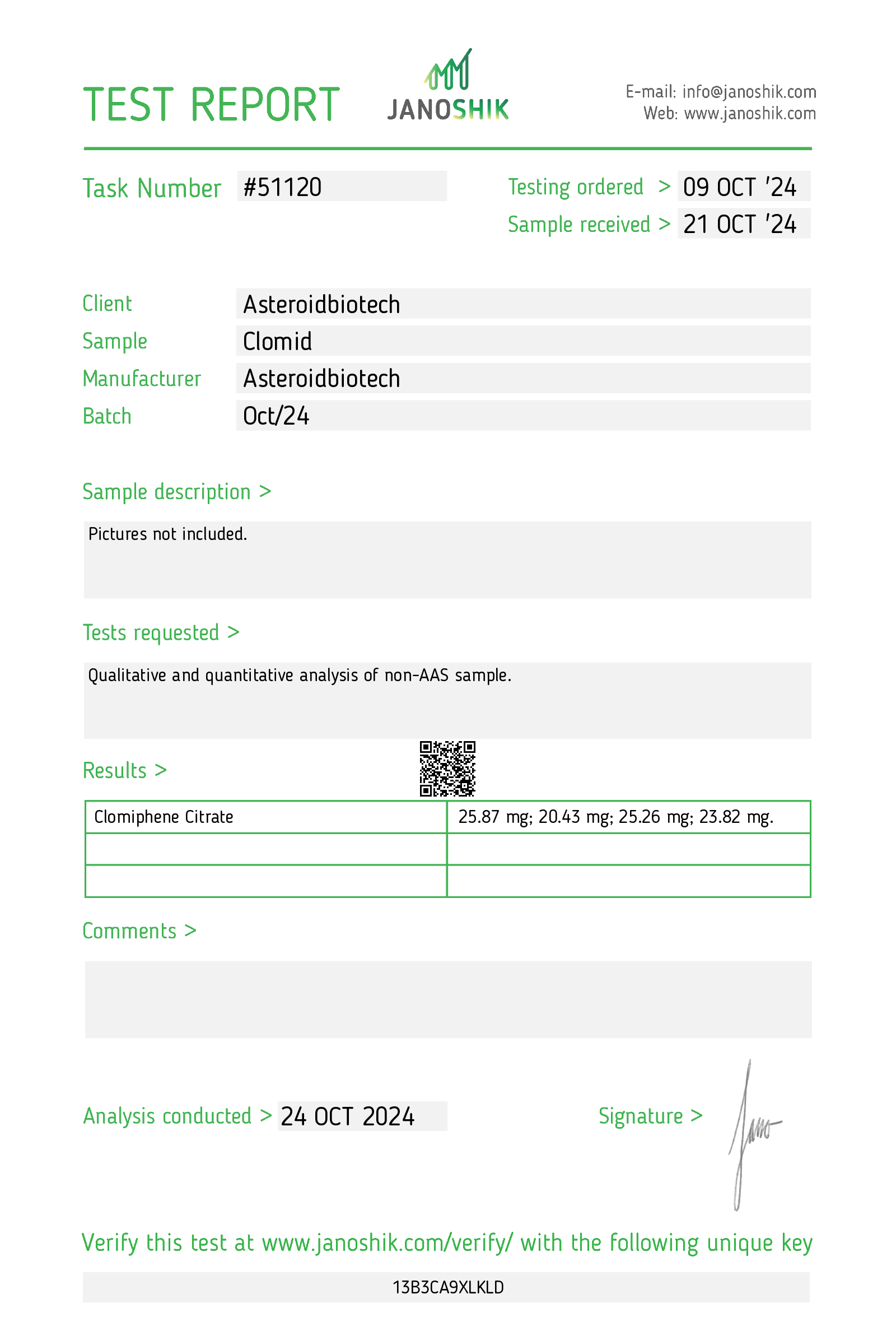 Certificate scan