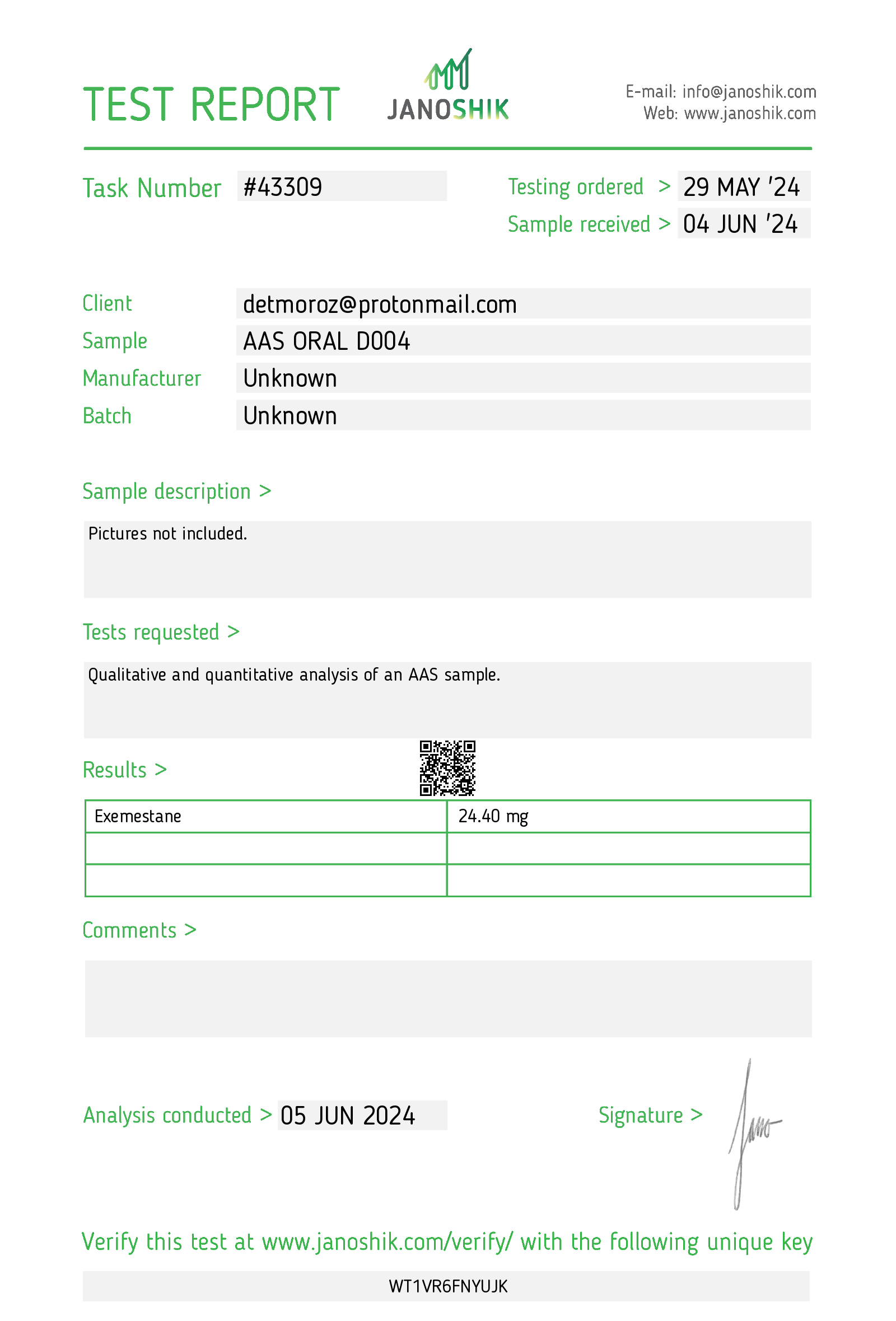 Certificate scan