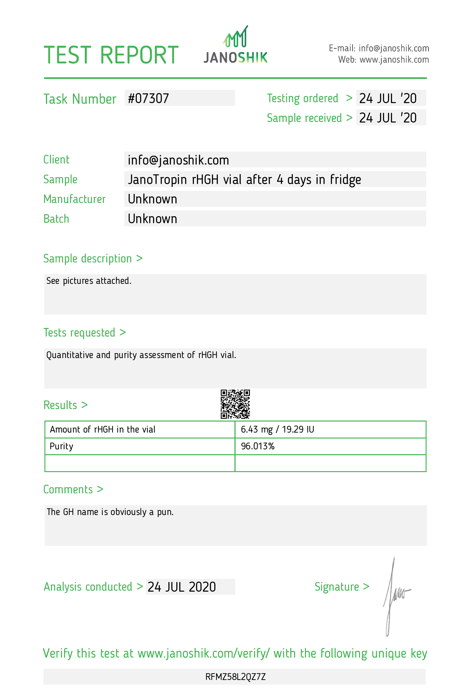 Certificate scan