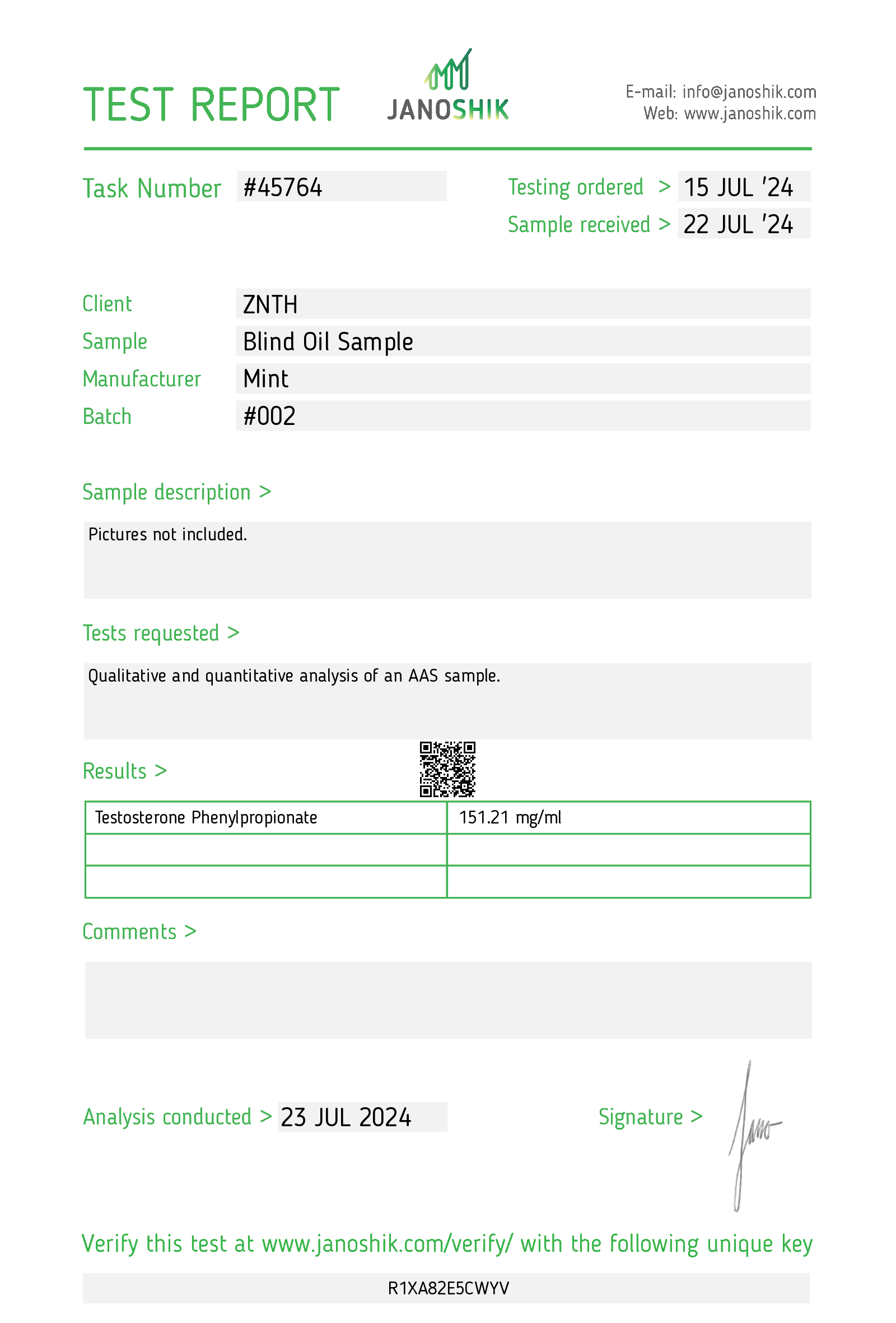 Certificate scan