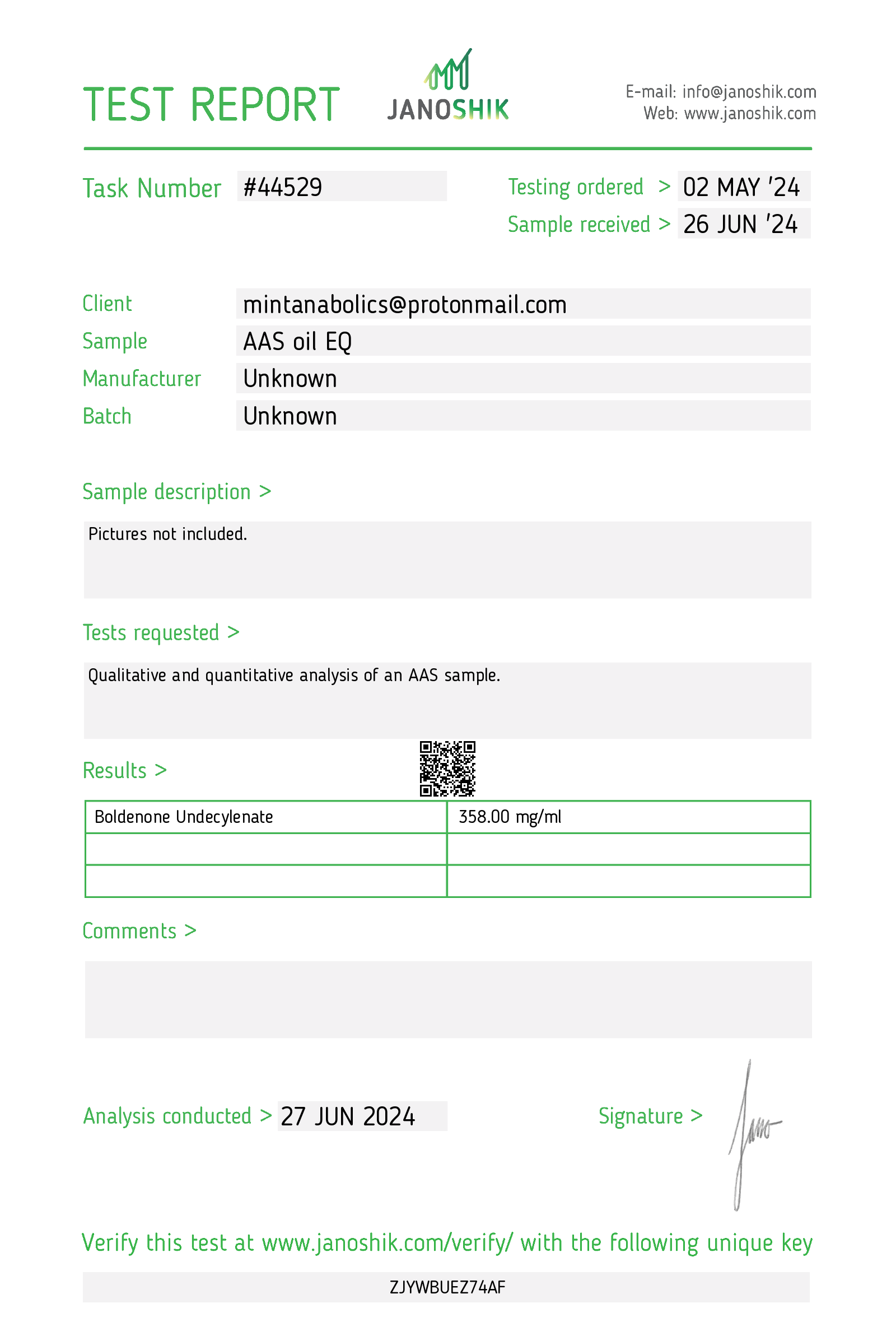 Certificate scan