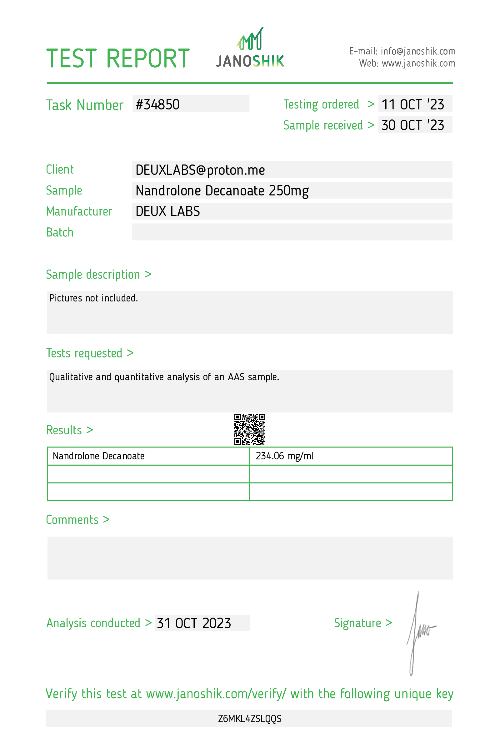 Certificate scan