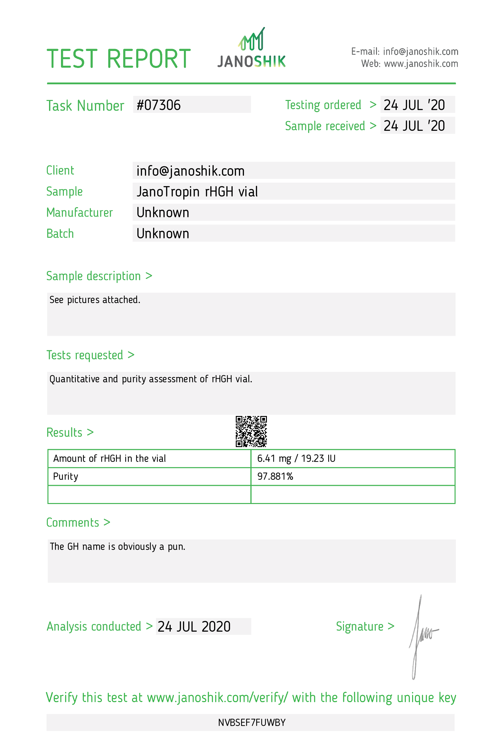 Certificate scan