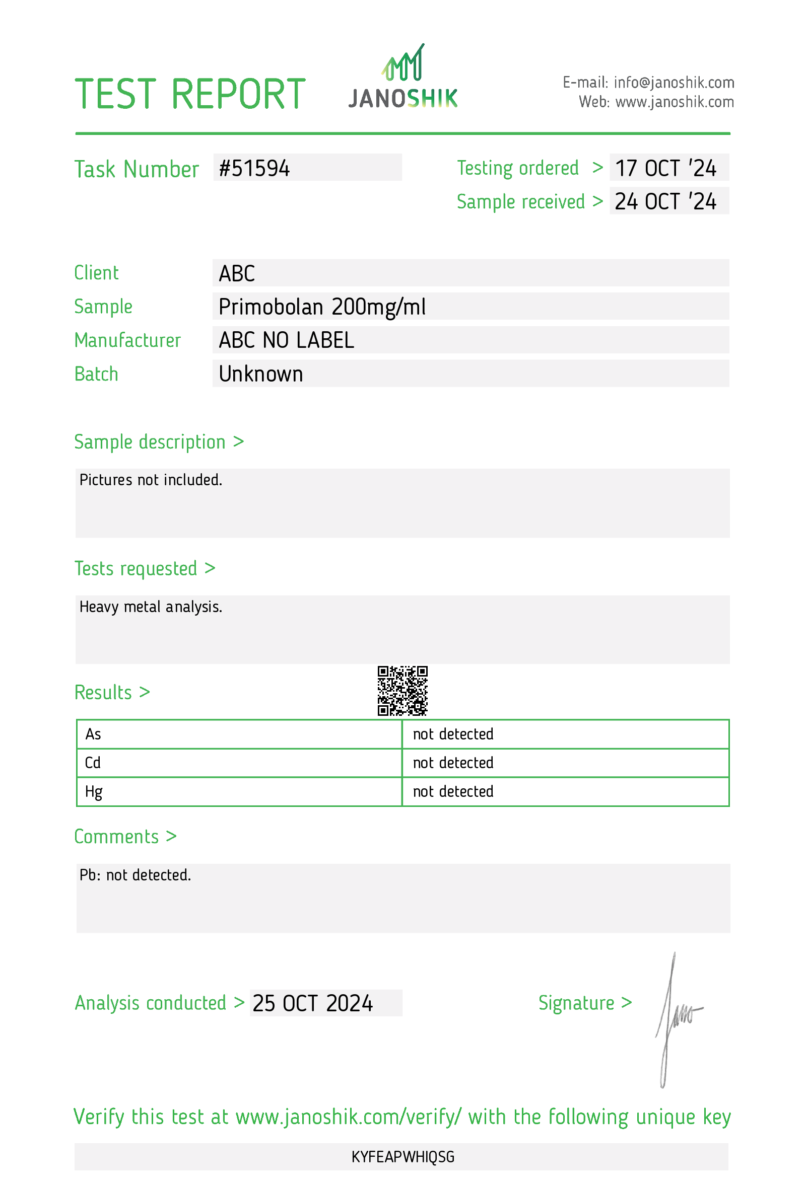 Certificate scan