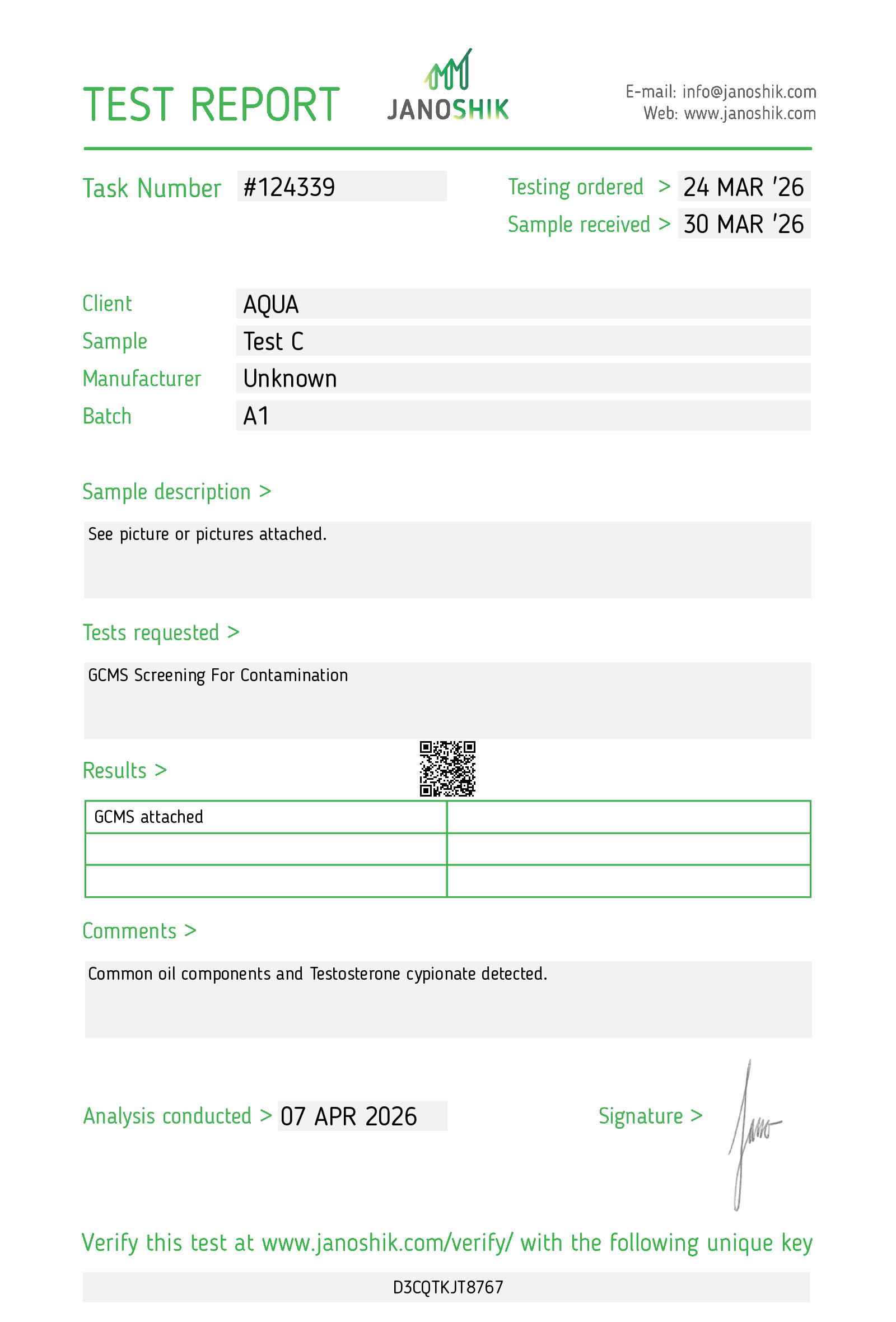 Certificate scan
