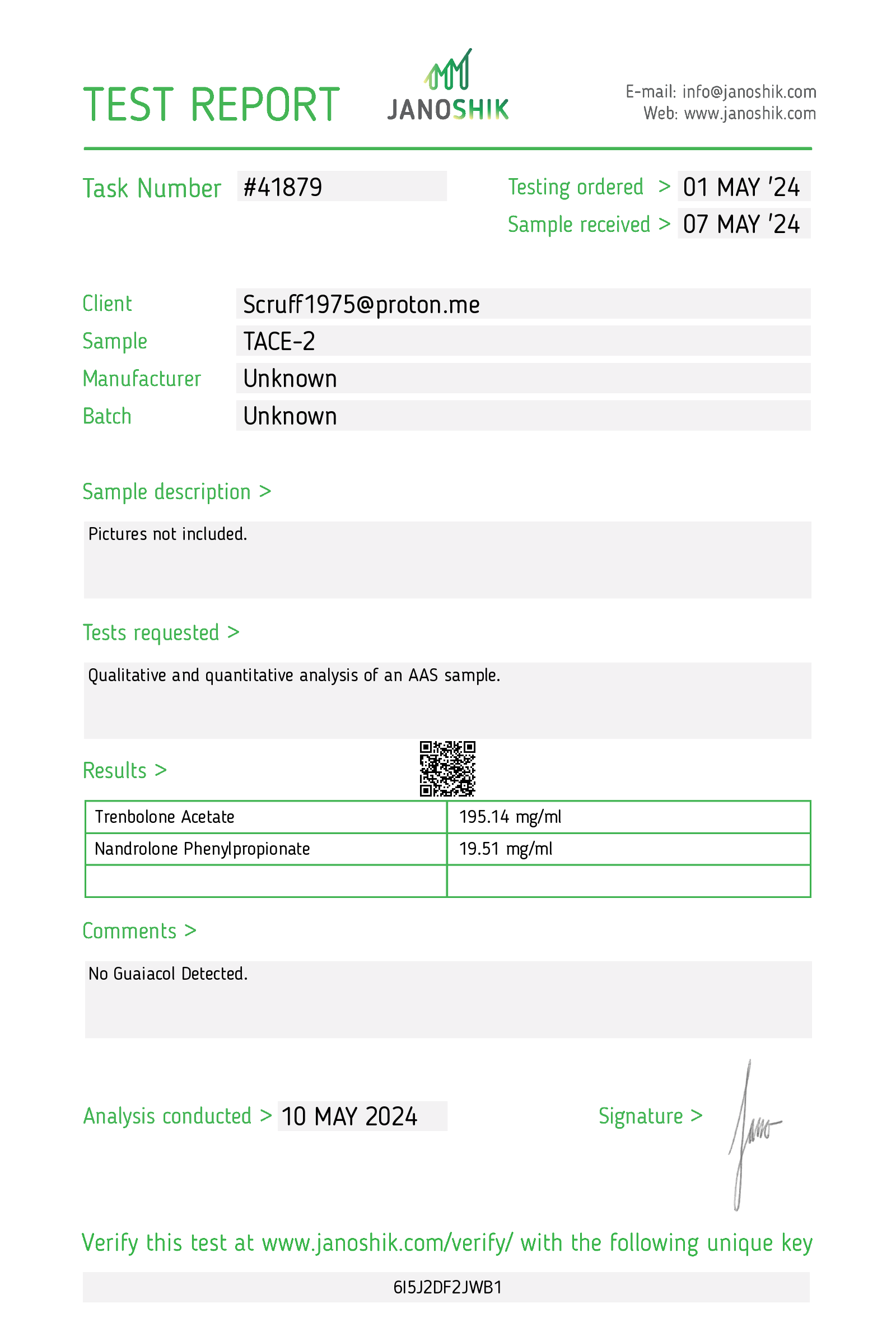 Certificate scan