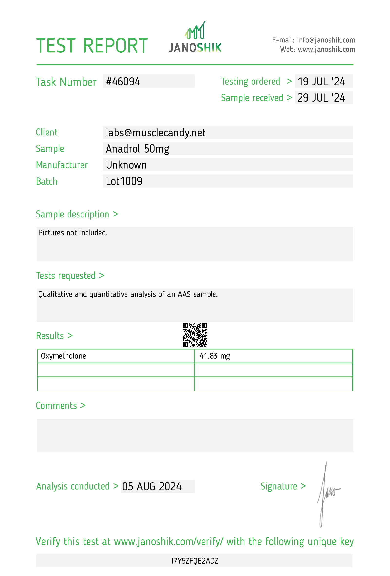 Certificate scan