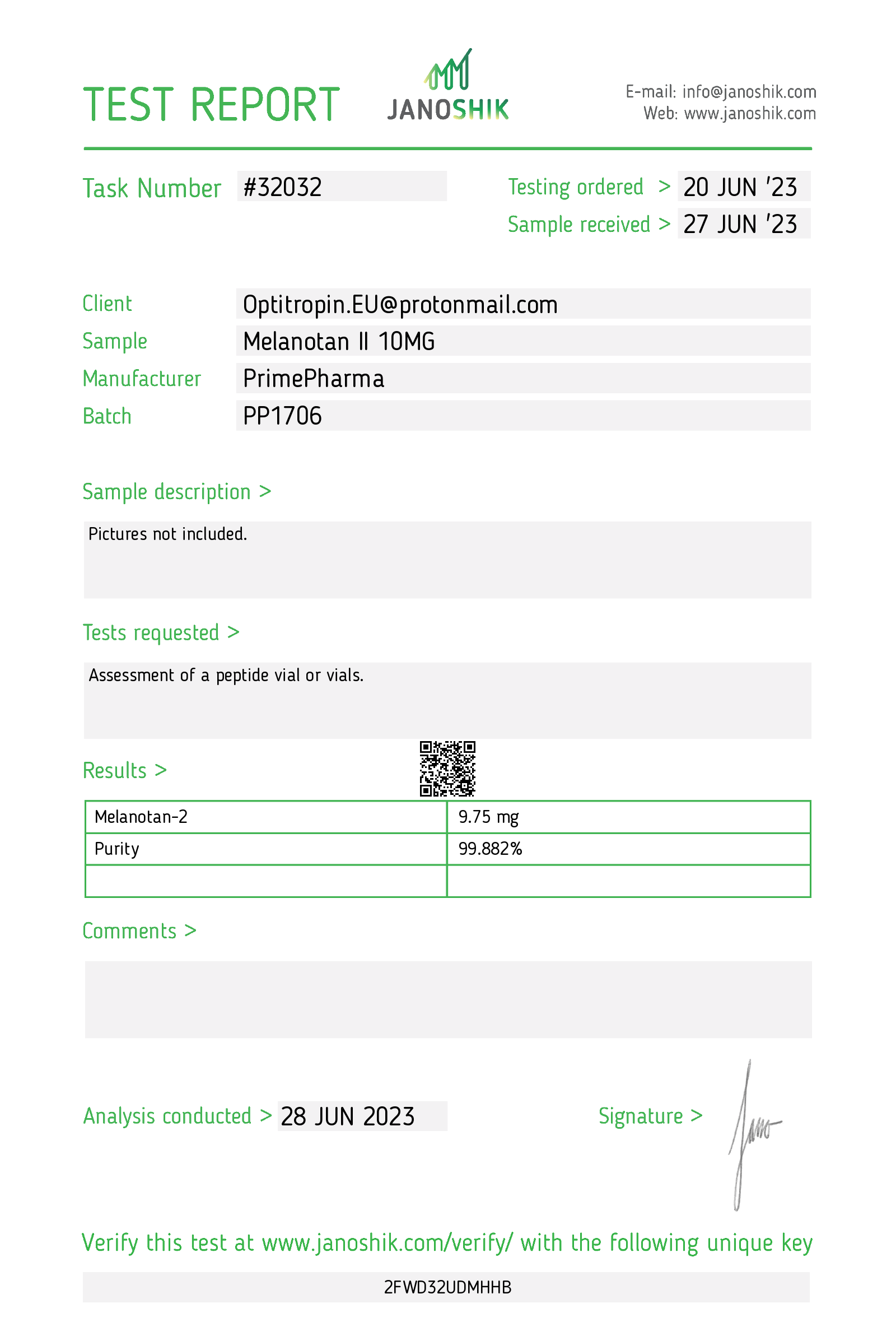 Certificate scan