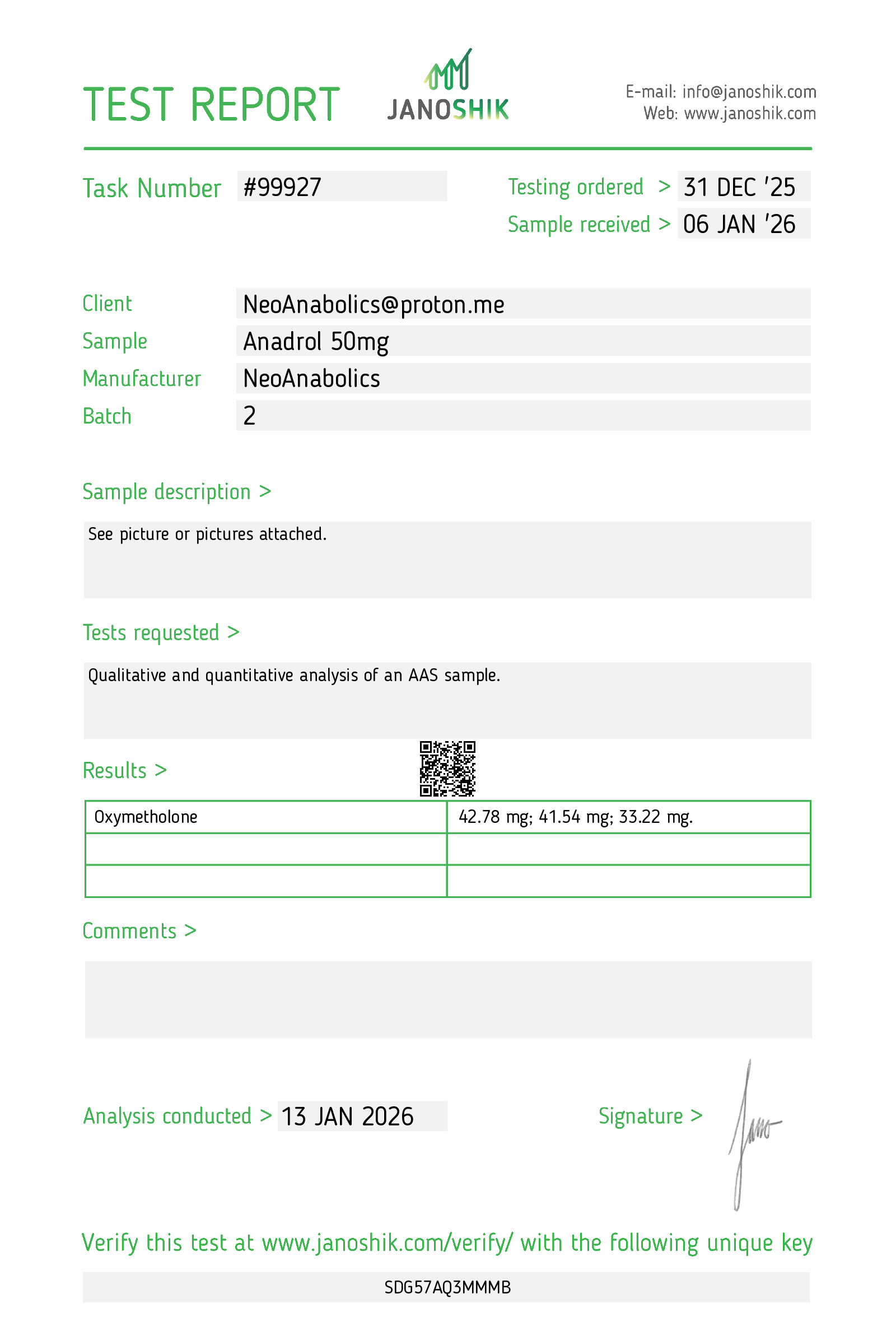 Certificate scan