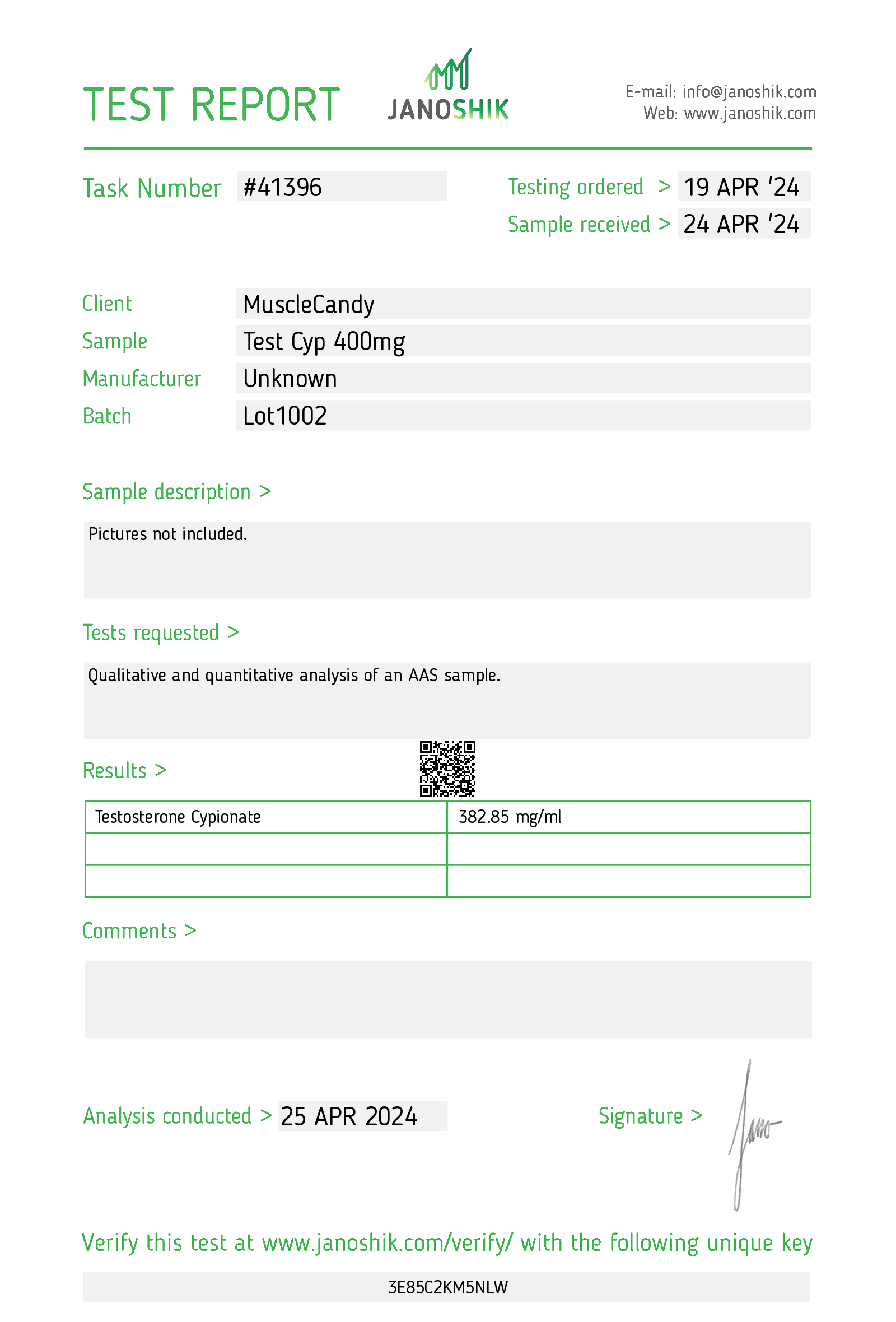 Certificate scan