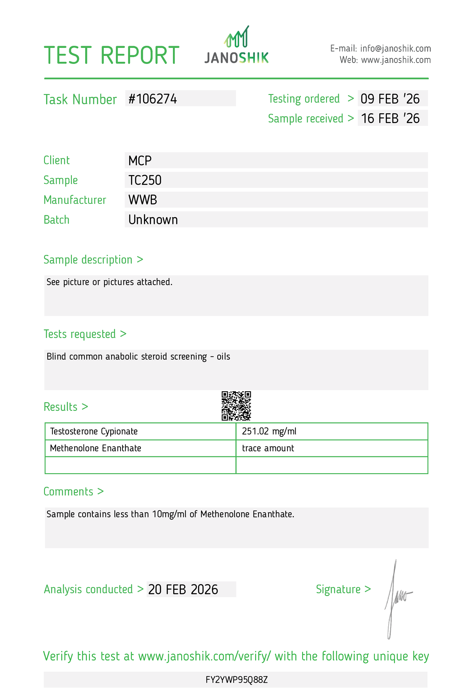 Certificate scan