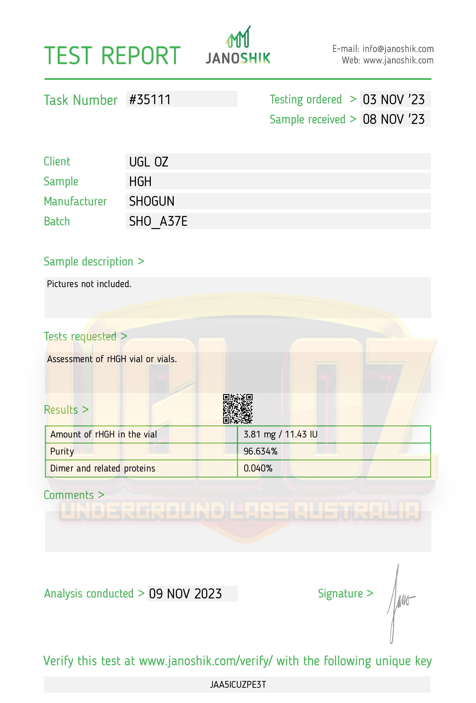 Certificate scan