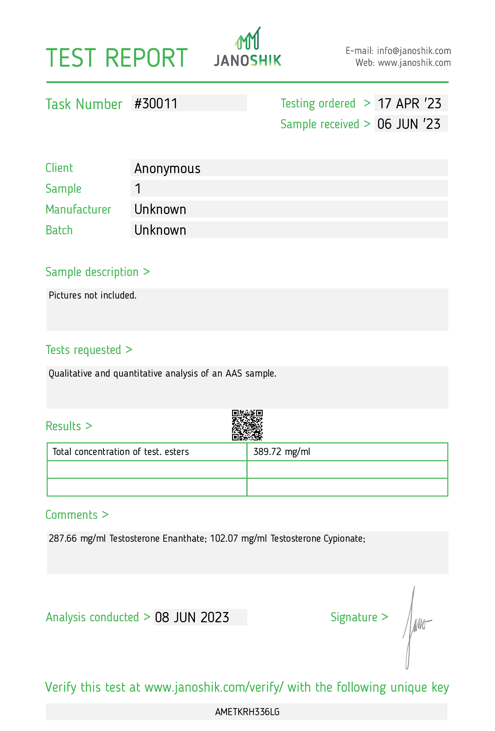Certificate scan