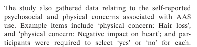 The original methods state that concerns were self-reported and participants selected yes or no for each.